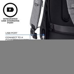Ruksak protiv krađe XD DESIGN BOBBY HERO XL GREY (P705.712, siva boja)
