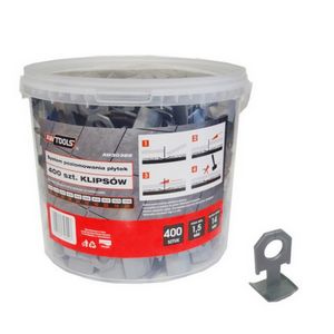 AWTOOLS TILE LEVELING SYSTEM STANDARD 1.5mm - 7-15mm - CLIP 400pcs.