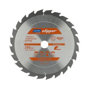 NORTON CIRCULAR SAW BLADE 280mm x 30mm x 24z WOOD & ATB COMPOSITES (3.2 / 2.2)