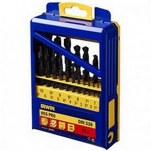 IRWIN METAL DRILL BIT HSS DIN-338 KPL.19sz 1.0 - 10.0 mm every 0.5 mm