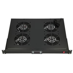 Extralink Fan panel 19", 4 fans, for rack cabinets, with thermostat