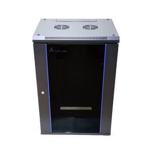 Extralink Rackmount cabinet 18U 600x600 Black wall mounted