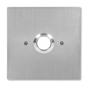 ACO INS-OB-60 NO Button for Output, Illuminated, Flush-mounted, Stainless Steel, for O60 Electrical Box