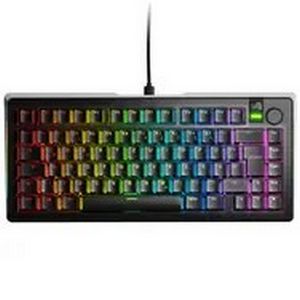 Glorious GMMK 3 Pro 75% Custom Gaming Keyboard - Pre-Built, ISO (DE), Fox Switches, Black