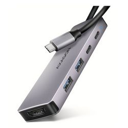 AXAGON HMC-5H60 USB-C 3.2 Gen 1 hub, 2x USB-A, 1x USB-C, 4K 60Hz HDMI, PD 100W, 15cm USB-C cable