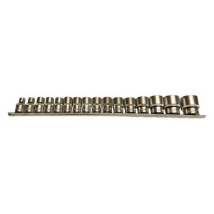 SPLINE SOCKETS 16pcs. 12-ANGLE. 1/2"/SILVER
