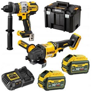 DEWALT. 18V DCK2016T2T COMBO KIT (DCD999 + DCG418) 2x6.0Ah