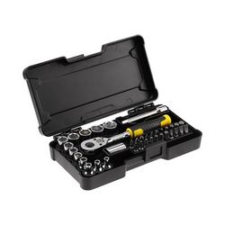Compact 1/4dr socket set 37pcs.