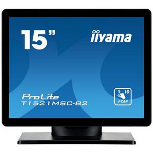 iiyama ProLite T1521MSC-B2 computer monitor 38.1 cm (15") 1024 x 768 pixels XGA LED Touchscreen Tabletop Black