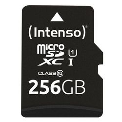 SD MicroSD Card 256GB Intenso SDXC UHS-I Class10