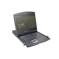 DIGITUS Modulare Konsole 19"TFT,16-Port KVM&Touchpad,US-Amer