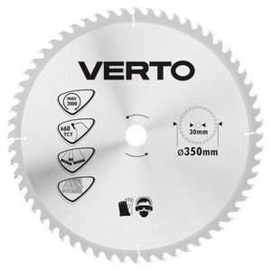Saw blade, carbide, 350 x 30 mm, 60 teeth