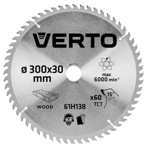 Saw blade, carbide, 300 x 30 mm, 60 teeth