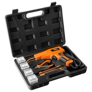 Plastic soldering iron 50W set + 200 pcs of staples