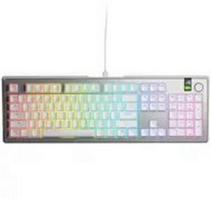 Glorious GMMK 3 Pro 100% Custom Gaming Keyboard - Pre-Built, ANSI (US), Fox Switches, Silver