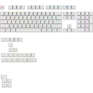 Glorious GPBT Backlit Keycaps, ANSI Layout (US), PBT, Dye-Sub - White