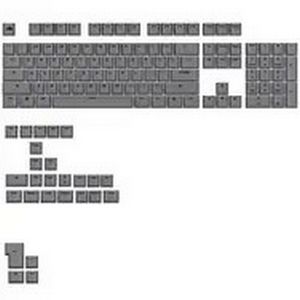 Glorious GPBT Basics Keycaps, ANSI Layout (US), PBT, Dye-Sub - Armor Grey