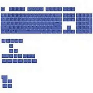 Glorious GPBT Basics Keycaps, ANSI Layout (US), PBT, Dye-Sub - Mana Blue
