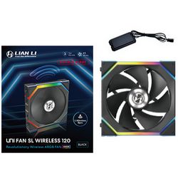 Lian Li UNI FAN SL Wireless ARGB PWM Fan - Reverse Blade, 120 mm, black