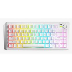Glorious GMMK 3 75% Custom Gaming Keyboard - Pre-Built, ANSI (US), Fox Switches, White