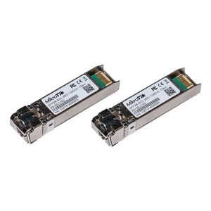 MikroTik SFP+ 10G/25G Bidirectional SFP Modules, Single LC Connector, 15km
