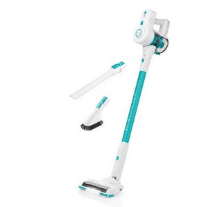 Hyundai HYUVC938 stick vacuum/electric broom 2-in-1 stick vacuum Battery Dry HEPA Bagless 0.6 L White, Turquoise