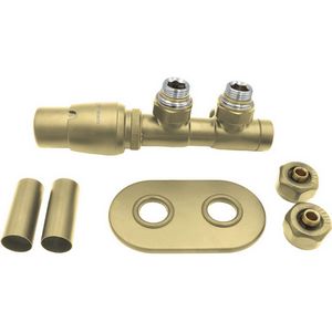 Thermostatic valve for bathroom radiator - left