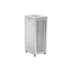 FLOOR-STANDING RACK CABINET 19" 42U 800X1000 GREY PERFORATED LCD DOOR LANBERG (FLAT PACK)