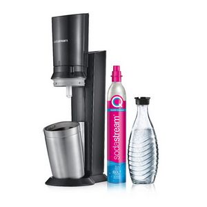 SodaStream Crystal 3.0 - Metal - Stainless steel - Black - Glass - SodaStream 60 L PINK - 0.615 L - 60 L