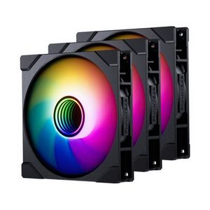 PHANTEKS M25 Gen2 PWM D-RGB Lüfter 3er-Pack - Reverse Blade, 140mm, schwarz