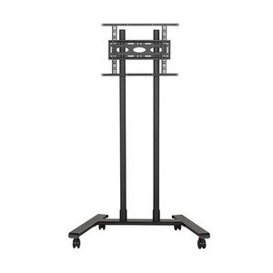 B-Tech Large Universal Flat Screen Trolley / Floor Stand (VESA 600 x 400) - 1.6m Ø50mm Poles