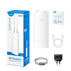 Cudy LT700 wireless router Gigabit Ethernet Dual-band (2.4 GHz / 5 GHz) 4G White