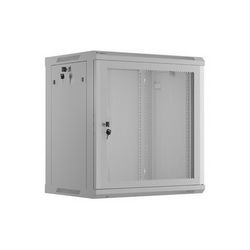 19" 12U 600X450 Grey Perforated Door Rack Mount Cabinet by Lanberg (Flat Pack)