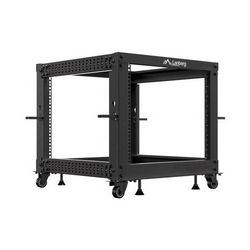 OPEN RACK 19" 9U 600X600-1100 ADJUSTABLE BLACK LANBERG