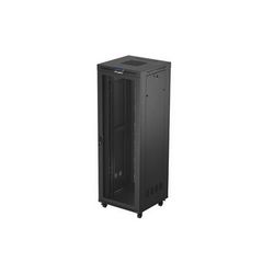 Standing rack cabinet 19'' 47U 800x800 black perforated door LCD LANBERG (FLAT PACK)