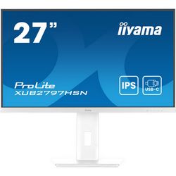 iiyama ProLite XUB2797HSN-W2 computer monitor 68.6 cm (27") 1920 x 1080 pixels Full HD LED White