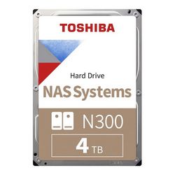 Toshiba 8.9 cm (3.5") 4 TB SATA3 NAS N300 HDD 7200 RPM Internal