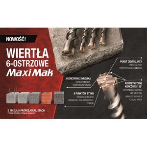Makita drill bit SDS MAX 36x1360x1500mm 6-edge