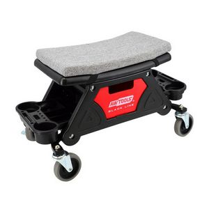 AW WORKSHOP SEAT WITH STORAGE AND SHELVES BLACK LINE