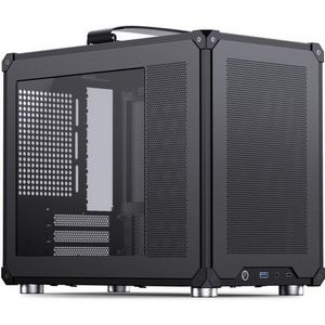 Jonsbo C6 MAX PC Case, Mini Case, Micro-ATX, Tempered Glass - black