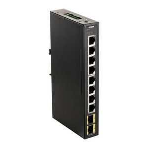 Industrial Gigabit Unmanaged Switch D-Link with 2 SFP slots - DIN rail