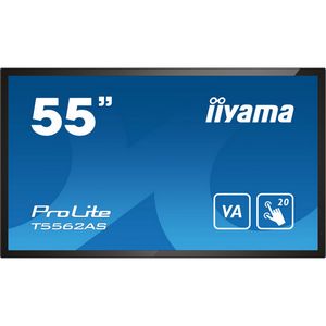 Iiyama T5562AS-B1 - Flat Interactive Panel - 138.7 cm (54.6") - VA - 3840 x 2160 pixels - 24/7