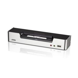 ATEN 2-Port USB DVI Dual-View KVM Switch with Audio & USB 2.0 Hub (KVM cables included)