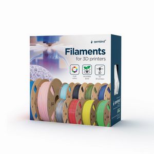 Gembird 3DP-PLA1.75-01-GR 3D printing material Polylactic acid (PLA) Grey 1.4 kg
