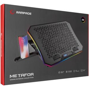 Rampage Cooling Stand METAFOR 6 Fan 10"-19