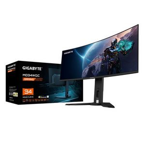 GIGABYTE 34 OLED MONTIOR SPK CUR MO34W