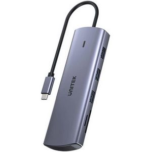 Unitek Hub 9in1 USB C Gigabit Ethernet HDMI VGA 3x USB A PD Card Reader 100W