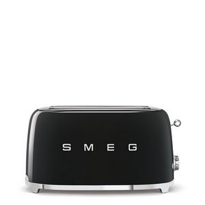 Smeg TSF02BLEU Toaster, 4 slice, black, metal body