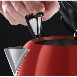 Russell Hobbs 20412-70 electric kettle Black, Red, Stainless steel