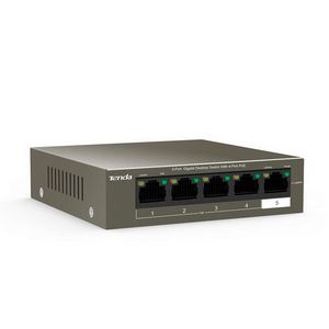 Tenda TEG1105P-4-63W-EU network switch Gigabit Ethernet (10/100/1000) Power over Ethernet (PoE) Grey